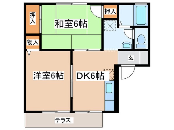 スウィ－トホ－ンＡの物件間取画像